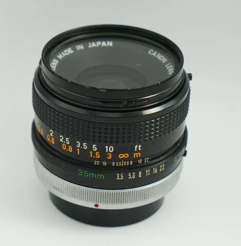 Canon FD 35mm F3.5 with Canon FD Mount