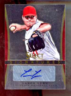 2013 Panini Select Signatures Lance Lynn #LL Auto Cardinals