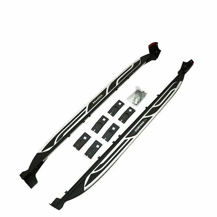 Se adapta a Jeep Compass 2011-2016 estribo peldaños laterales protector de barra Nerf Foto 2 de 3