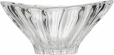 Vase Crystal Glass Bowl 8 " Centerpiece Dessert Dish Czech Bohemian Crystal