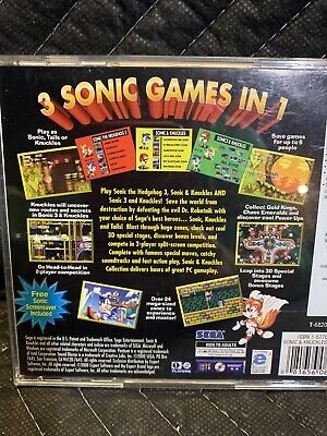 Sonic & Knuckles Collection Windows PC CD-ROM Sega w/ Jewel Case & User's  Guide