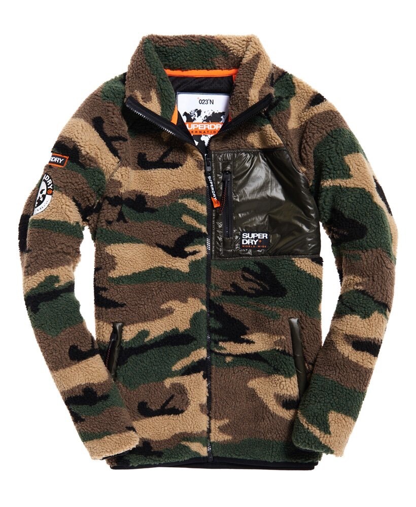 Superdry Men’s Mountain Sherpa Camo Track Top Size M Very Rare! image 7