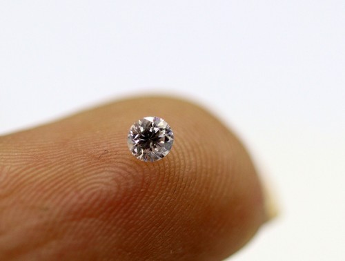 0.09 Ct Natural Loose Diamond Light Pink Color 2.8 mm Round Cut Australia Mined - Picture 12 of 15