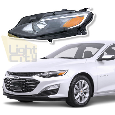 For 2019-2025 Chevrolet Malibu Driver Left Side HALOGEN Headlight (with Bulb) LH