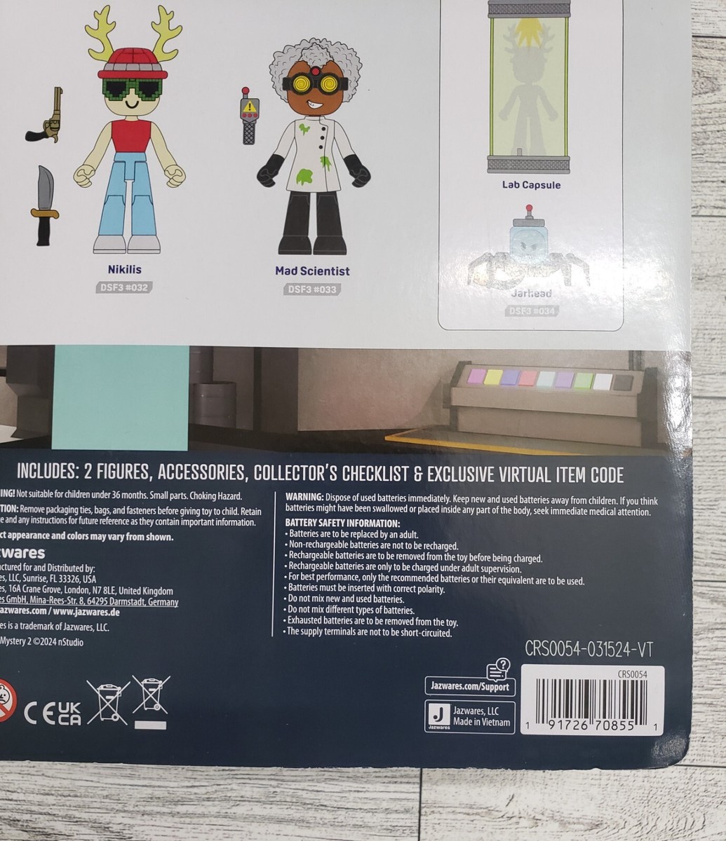 Roblox DEV Series MM2 Research Facility Figure Set Jazwares