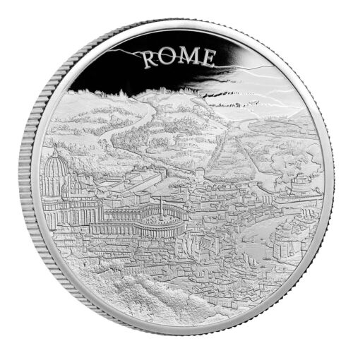 City Views Rome 2022 UK 1oz Silver Proof Coin (w/Box & COA)