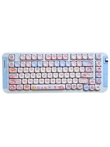 Anime Kirby Theme 135/141 Keys Keycaps OMA Height PBT For Mechanica keyboard - Picture 8 of 15