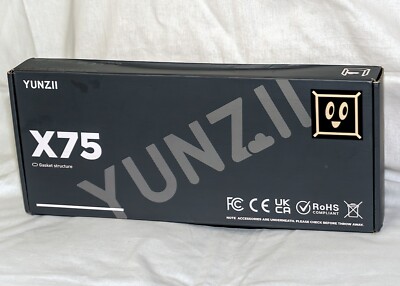 YUNZII X75 Transparent 82 Key Gaming Keyboard - Opened Box - New