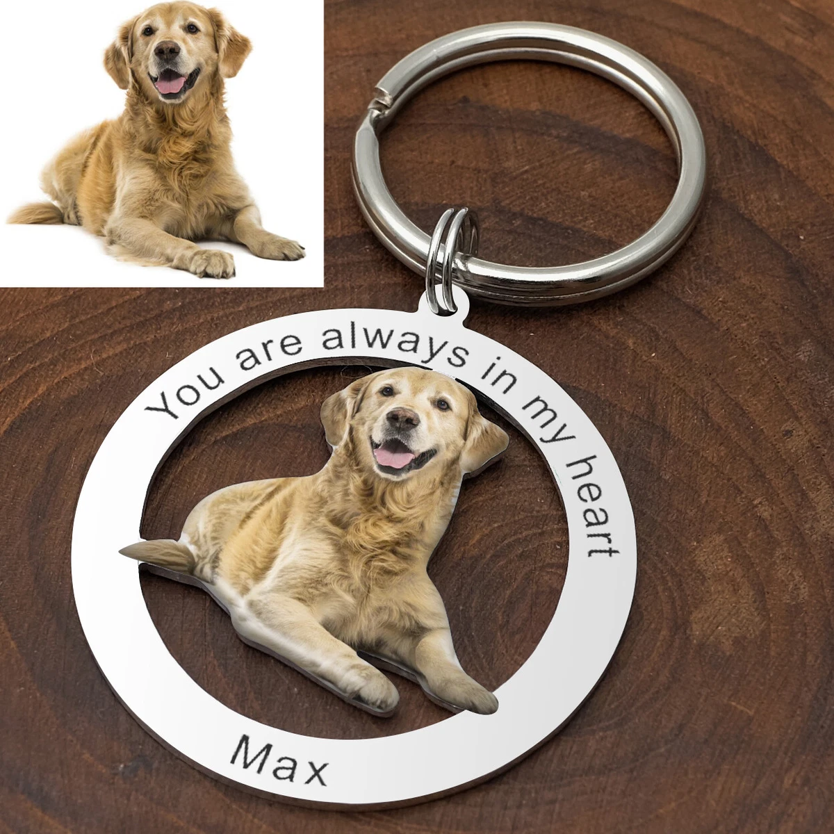 Buy Photo Pet Keychain, Custom Dog Keychain