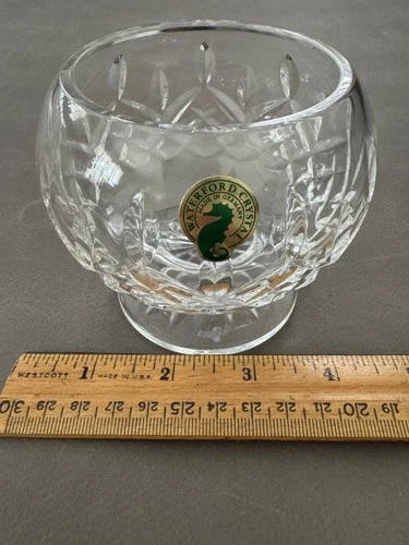 WATERFORD CRYSTAL LISMORE FOODTED OPEN SUGAR BOWL CANDY NUT DISH VINTAGE