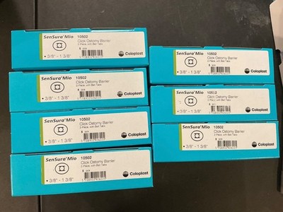 35 (7 boxes of 5) Coloplast 10502 SenSura Mio Click Ostomy Barrier