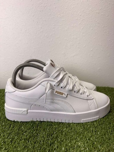 NEW Puma Court Jada Lace Up Shoes Women 6 White Platform Classic Sneaker