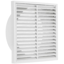 Oblique Louver Vent with Filter for Use in Storage Sheds and Commercial Spaces