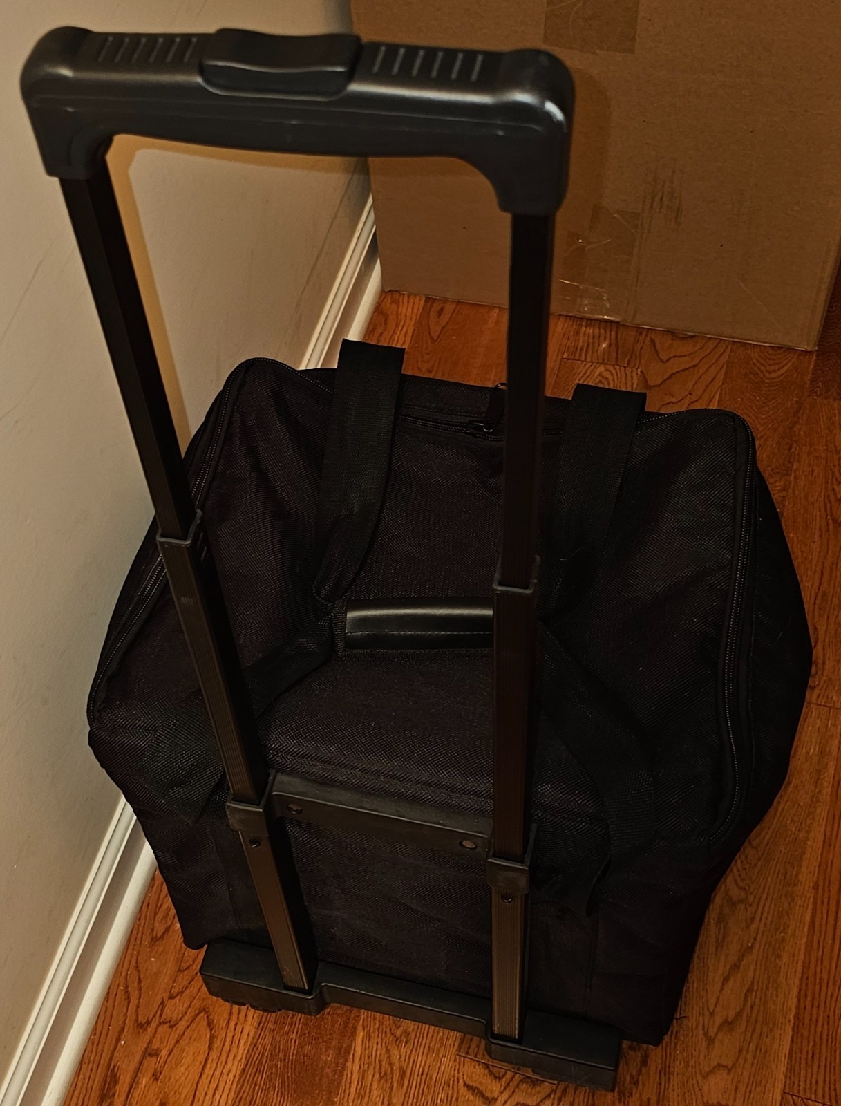 Baby Lock Serger Sewing Machine Large Black Rolling Trolley Travel Case