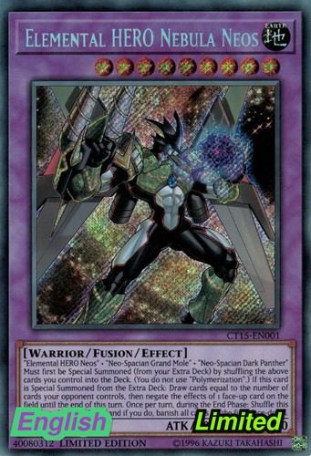 Elemental HERO Nebula Neos CT15-EN001 YuGiOh 2018 Mega-Tins card