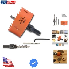 3 inch Hole Saw with Arbor for Metal Wood Plastic, 76mm Bi-Metal Hole Cutter ...