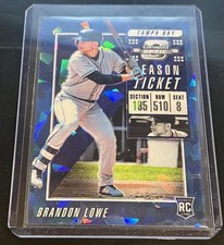 2019 Panini Chronicles Contenders Optic Brandon Lowe #24 Blue Ice Prizm /99 (RC)