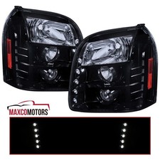 Smoke Projector Headlights Fits 2007-2014 Gmc Yukon Denali Led Strip Lamps Lr Smoke Projector Headlights Fits 2007-2014 Gmc Yukon Denali Led Strip Lamps Lr