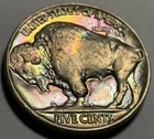 1913 Type 2 Buffalo Nickel — Uncirculated MS Rainbow Toned 🌈