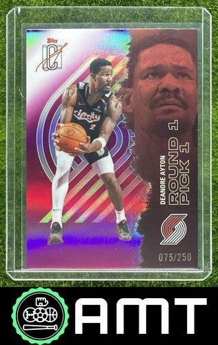 Deandre Ayton 2025-26 Topps Signature Class 75/250 Chrome Magenta Refractor
