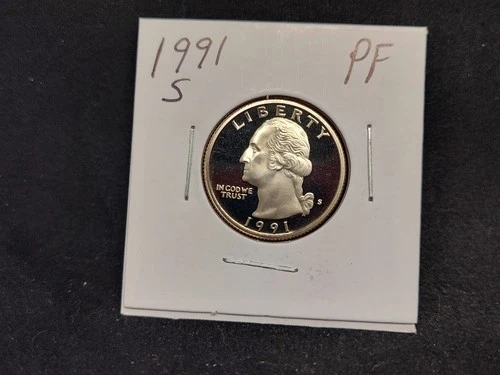 1991-S Washington Quarter Proof — photo from the most recent tracked eBay sale