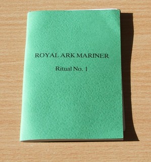 Royal Ark Mariner Ritual Book no 1 1987 edition (StF)