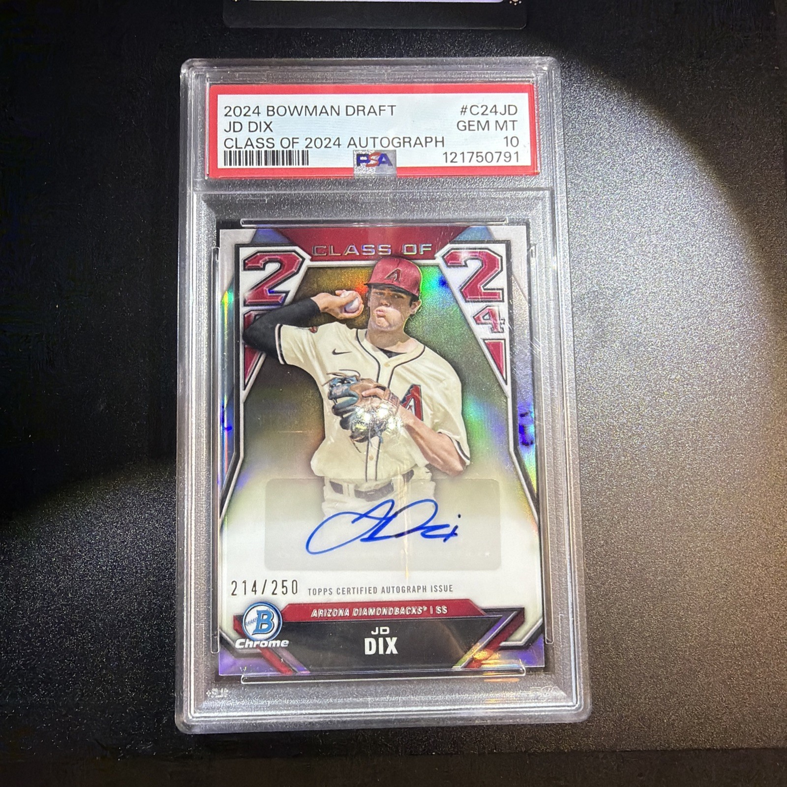 2024 Bowman Draft - Class of 2024 Autographs JD Dix #C24-JD /250 (AU, RC)