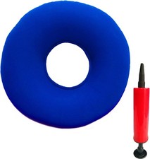 Donut Cushion Seat, Inflatable Ring with A 1 Count Pack of 1 , Blue