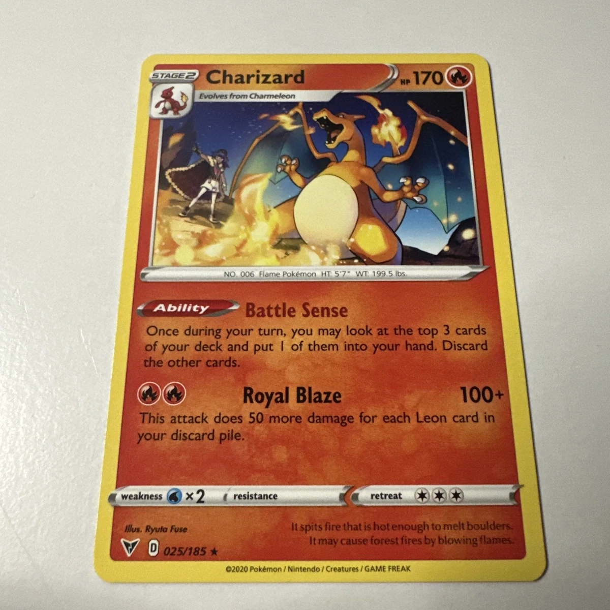 charizard pokemon card vivid voltage Charizard 025/185 Swsh04: Vivid Voltage for sale