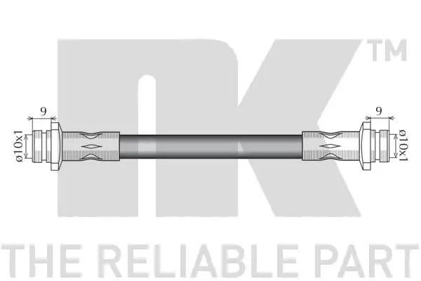 Flexibler Bremsschlauch 855018 NK für DAEWOO KALOS KALOS Stufenheck - Bild 2