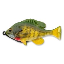 Pulse Tail Bluegill Loosebody Fishing Bait, 1 1/4 oz, Vivid Gill, Realistic C...