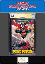 SPIDER-MAN SUPERMAN #1 RYAN STEGMAN CGC 9.8 SS JOE KELLY PRIVATE SIGNING PRESALE