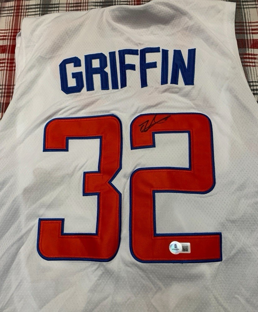 Blake Griffin Autographed Signed Los Angeles Clippers Jersey AUTO BAS Sticker Sz 54 