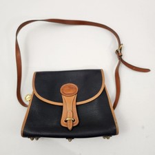 DOONEY  BOURKE All Weather Leather Crossbody Shoulder Bag Navy Blue Camel Purse