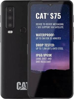 CAT S75 5G 128GB robustes Baustelle Handy Satellite Messaging Outdoor IP68 SOS - Bild 1 von 3