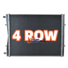 4 ROW Aluminum Air-to-Water Dual Pass Heat Exchanger Universal 19.7"x15.67" Core