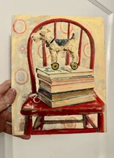 PERSONALIZED Custom Made 8x10 ORIGINAL PAINTING Acrylic Christmas Holiday Gift