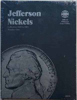 Sealed Pack Lot 6 NEW Whitman 1938-1961 Jefferson Nickels Collection 9009 Folder