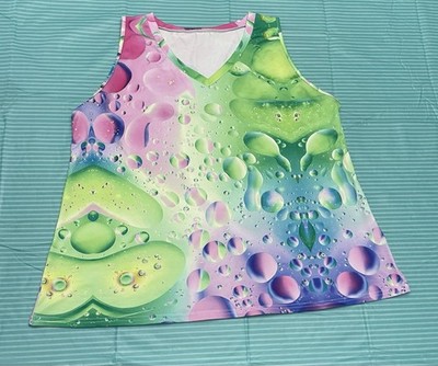 Women s Bubbles Wick Away V-Neck Tank XL