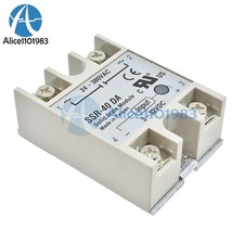 24V-380V 40A 250V SSR-40 DA Solid State Relay Module 3-32V DC To AC wq