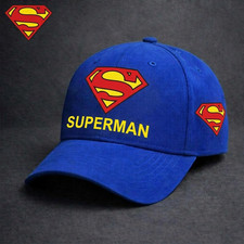 Superman Classic Cap, Superman Hero Classic Cap - Print Hat, One Size