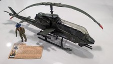 RARE Vintage G.I. Joe - 1983 Wild Bill Pilot with Dragonfly XH-1 Helicopter