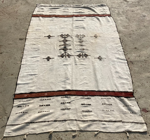 Vintage Handmade Traditional Beautiful African Kilim Floor Rug Carpet 210x108 cm