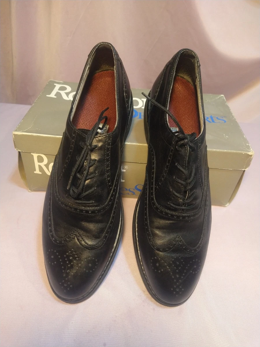 Rockport Men\'s 11.5M‎ Black Wingtip Oxford Vibram Sole Dress Shoes Leather Rockport SAS TripAdvisor Comfort Men main image 4
