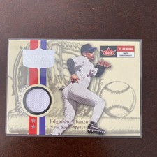 2001 Fleer Platinum National Patch Time Edgardo Alfonzo Mets GU Jersey Z17
