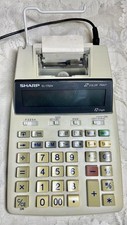 Sharp EL-1750V Printing Calculator 12 Digit 2-Color w/ AC Adapter Tested Works