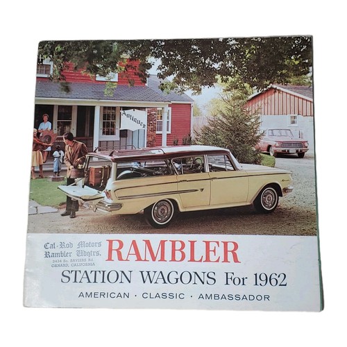 1962 AMC Rambler Station Wagon Car Auto Dealership Sales Brochure Vintage