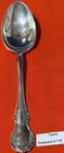 French Provincial vintage Sterling bu Towel tea spoon, 5 7/8"