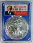 2019-W  American Silver Eagle 1 oz - Trump PCGS SP69 Burnished - Very Rare Issue