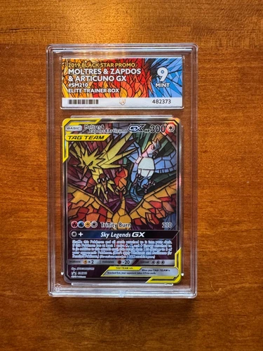 2019 Pokemon Black Star Promo Moltres & Zapdos & Articuno GX SM210 Ace 9